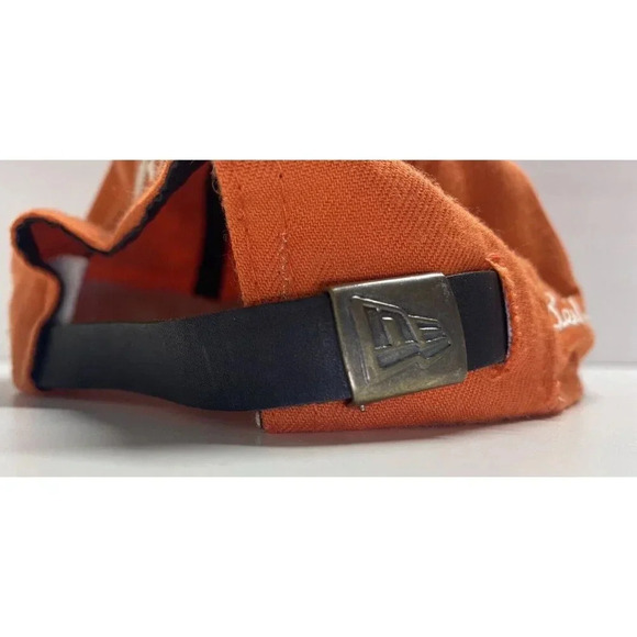 Strata Golf Hat Ben Hogan New Era Leather Adjustable Strap Embroidered In Orange - Picture 6 of 8